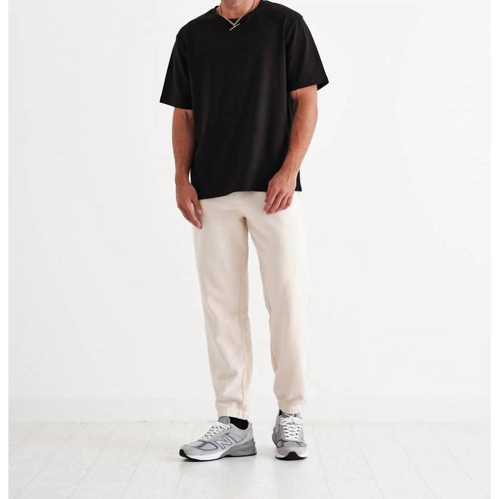 NEW WAX LONDON eno jogger pants in ecru
